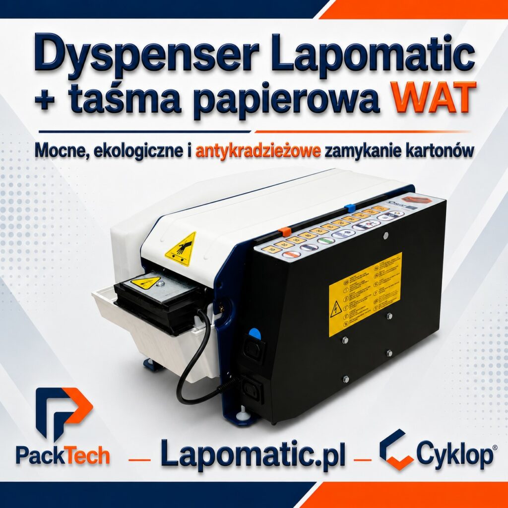 Dyspenser Cyklop Lapomatic + taśma papierowa WAT