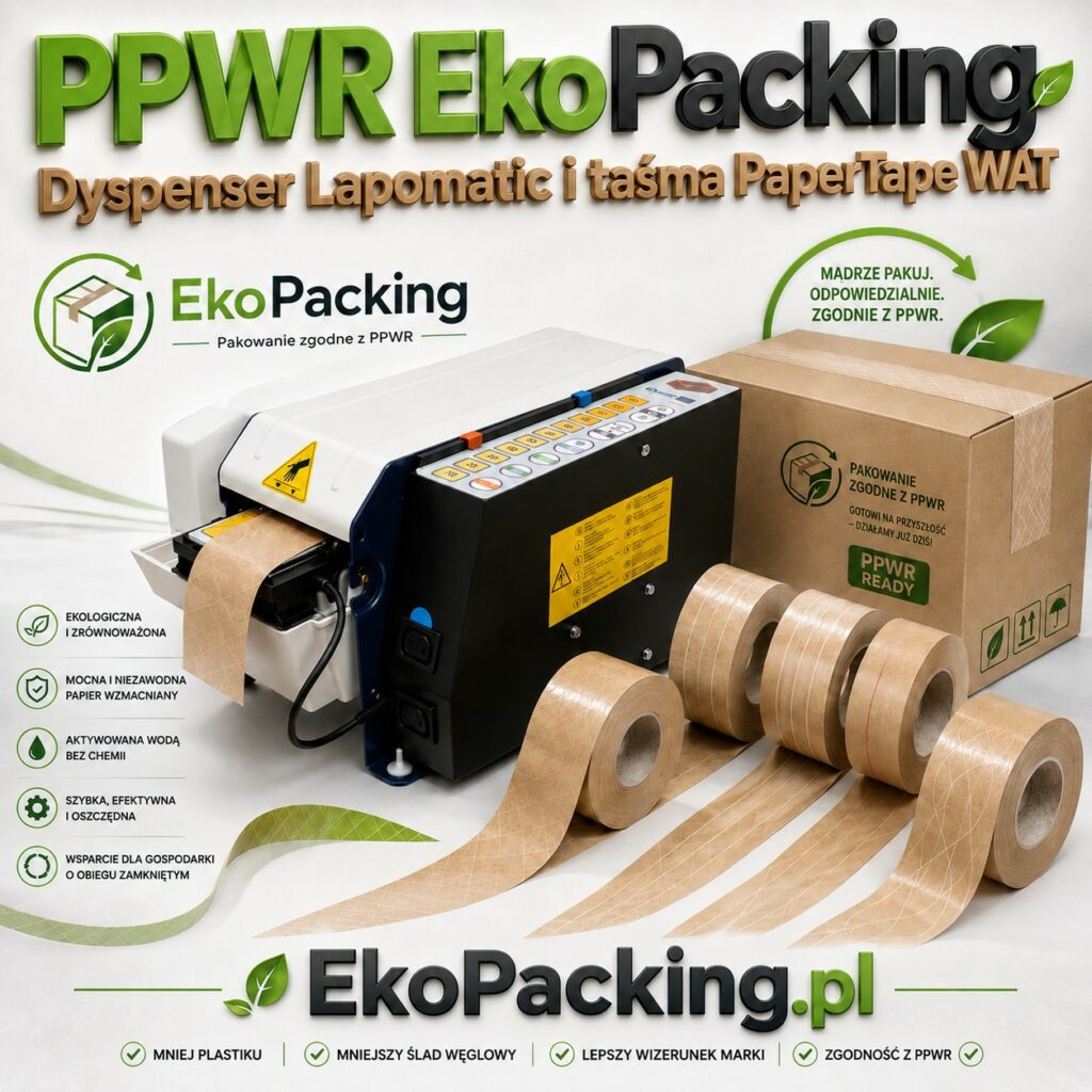 PPWR EkoPacking Dyspenser + PaperTape WAT